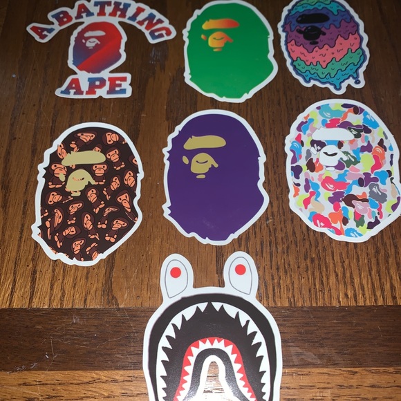 Bape Stickers 10 pc. - Picture 4 of 6